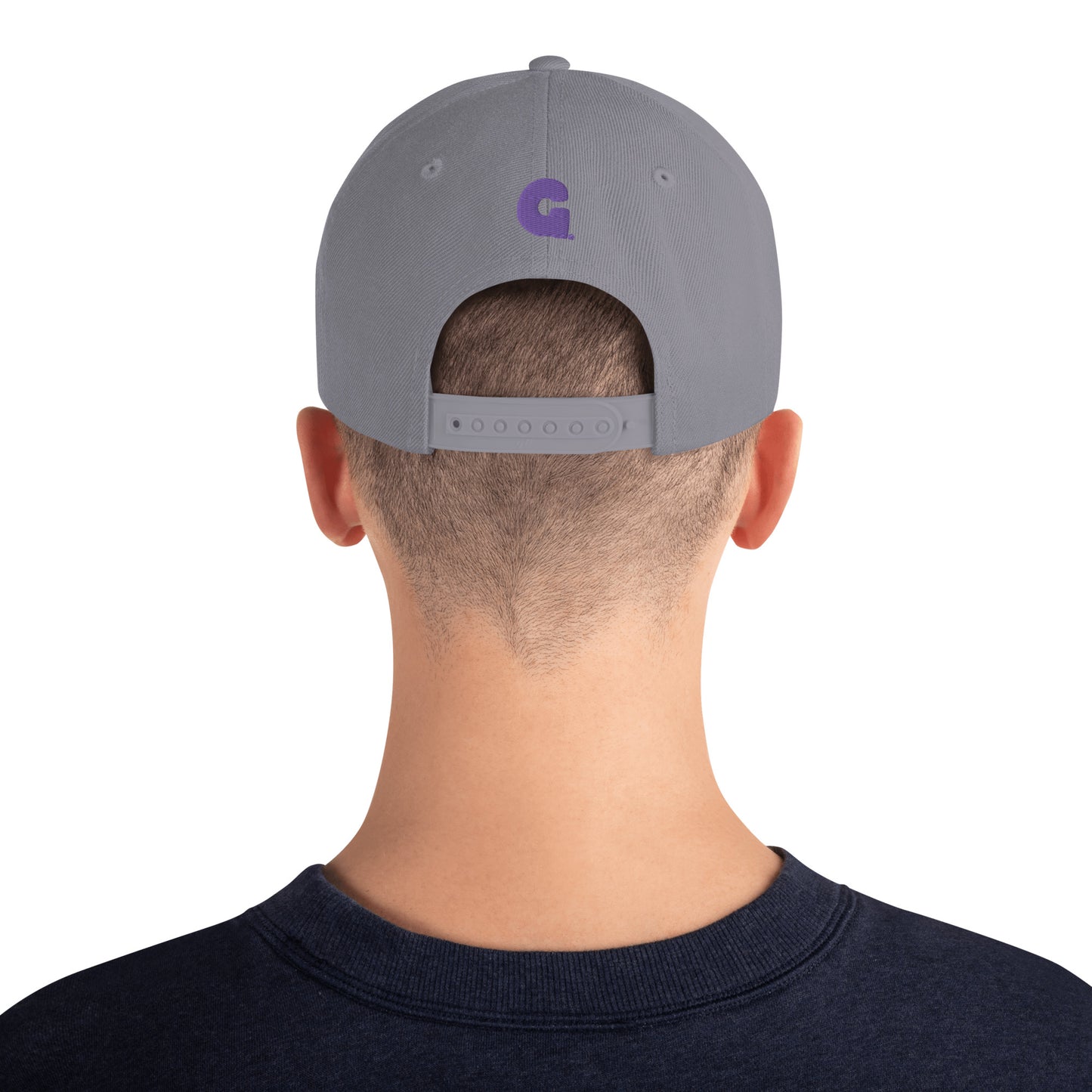 Grapes Reign Snapback Hat: Grey