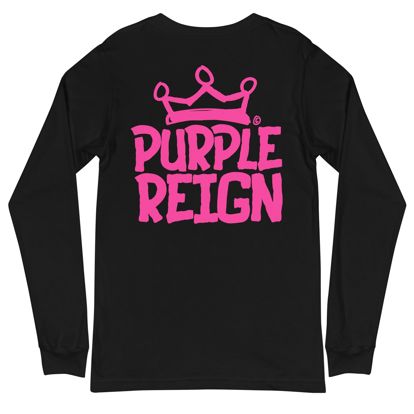 Grapes Purple Reign Long Sleeve Unisex Black