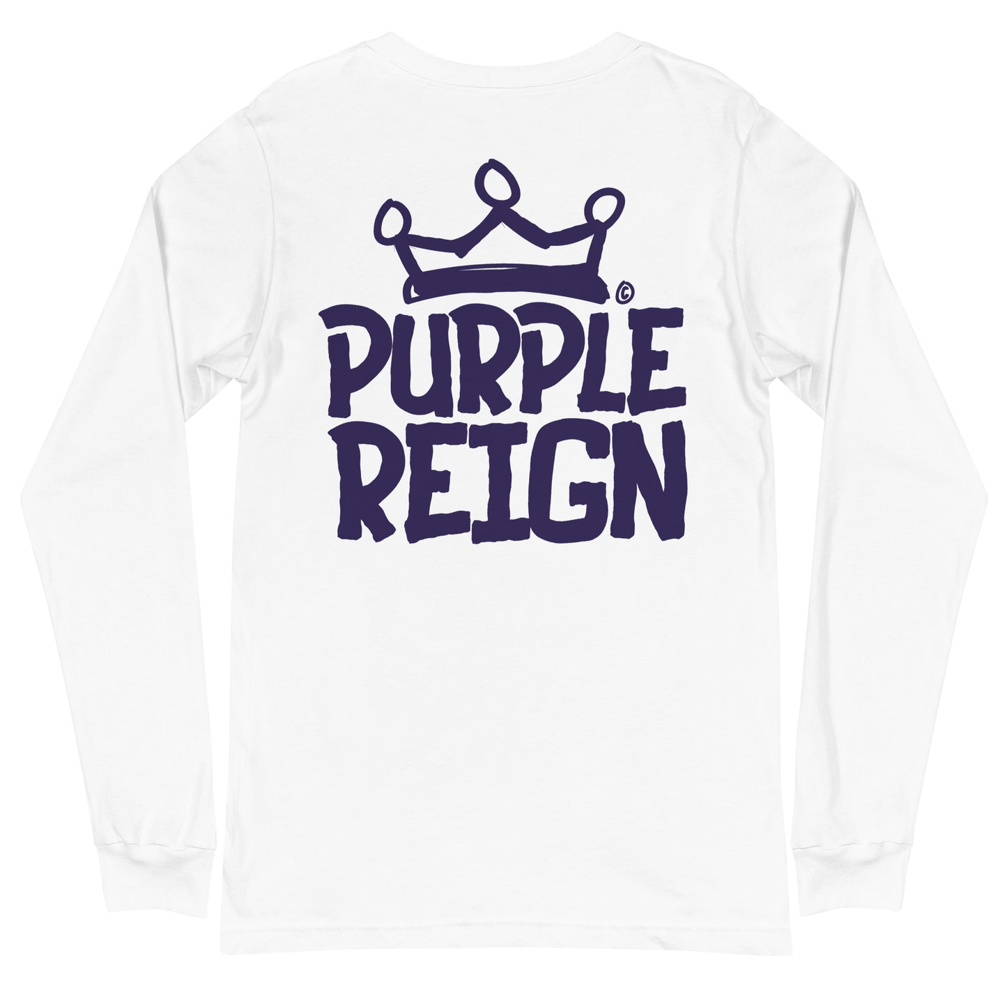 Grapes Purple Reign Long Sleeve Unisex White