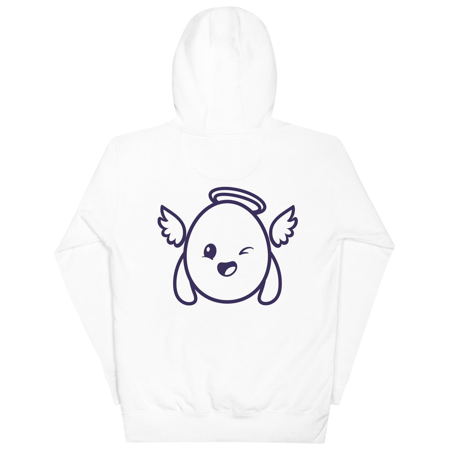 Grapes BIG G Angel unisex Hoodie. White