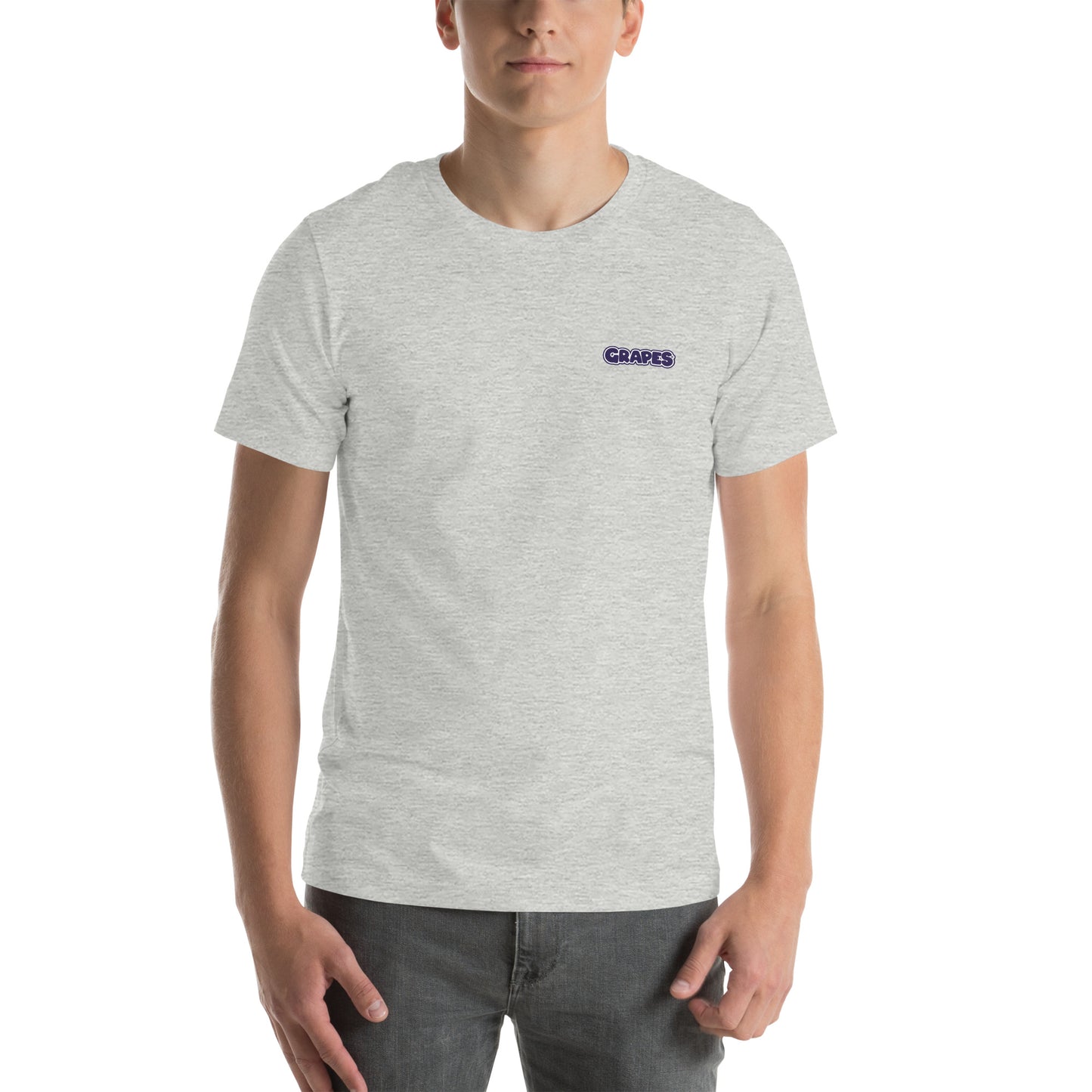 THE Angel Grapes T-Shirt. Heather/White